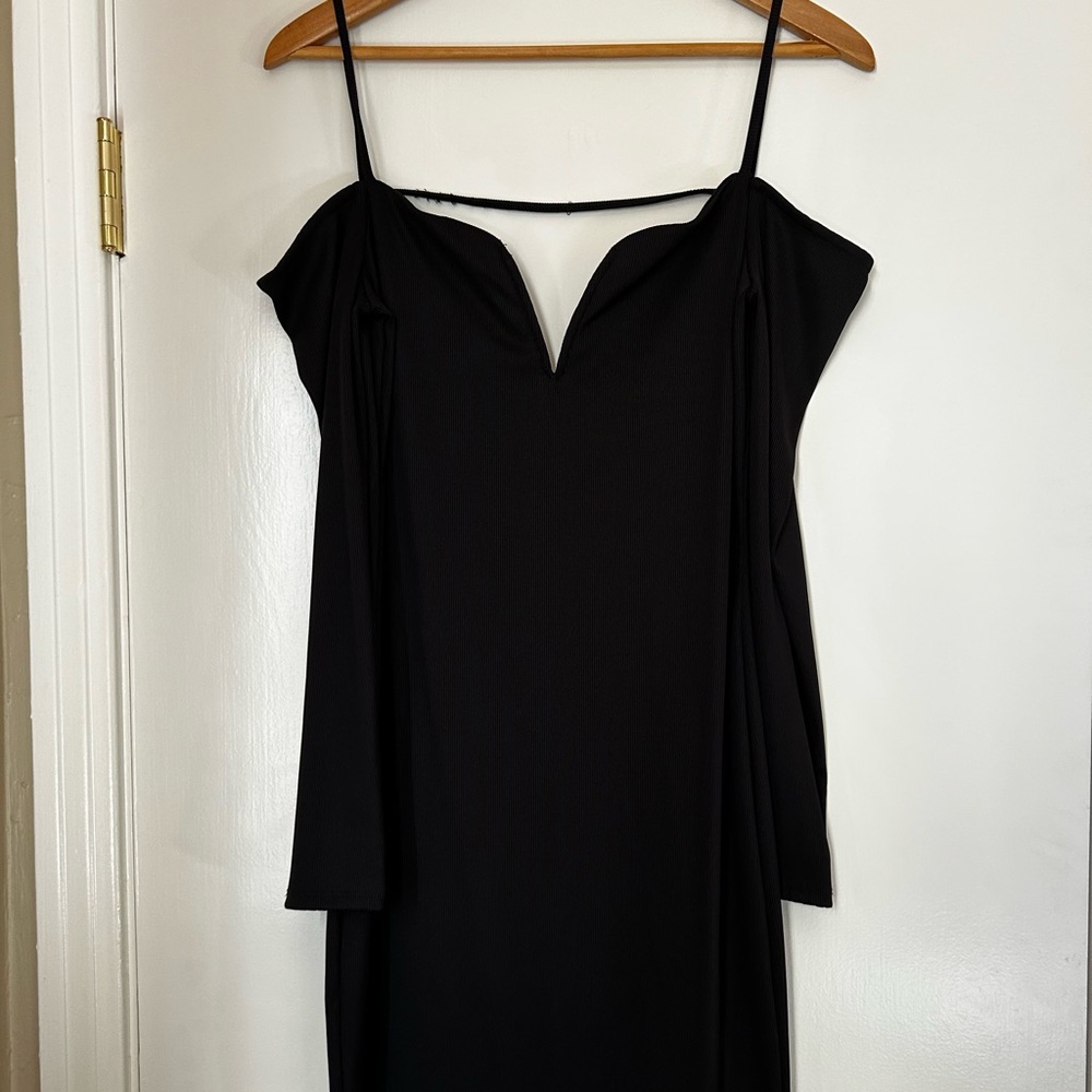 Express Black Long Sleeve Dress